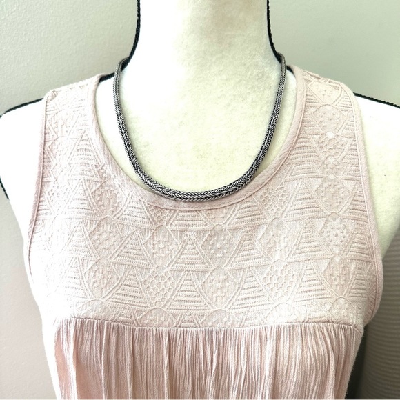 Balinese Tulang Naga Tapered Snake Chain Link Sterling Silver Necklace - Picture 3 of 15